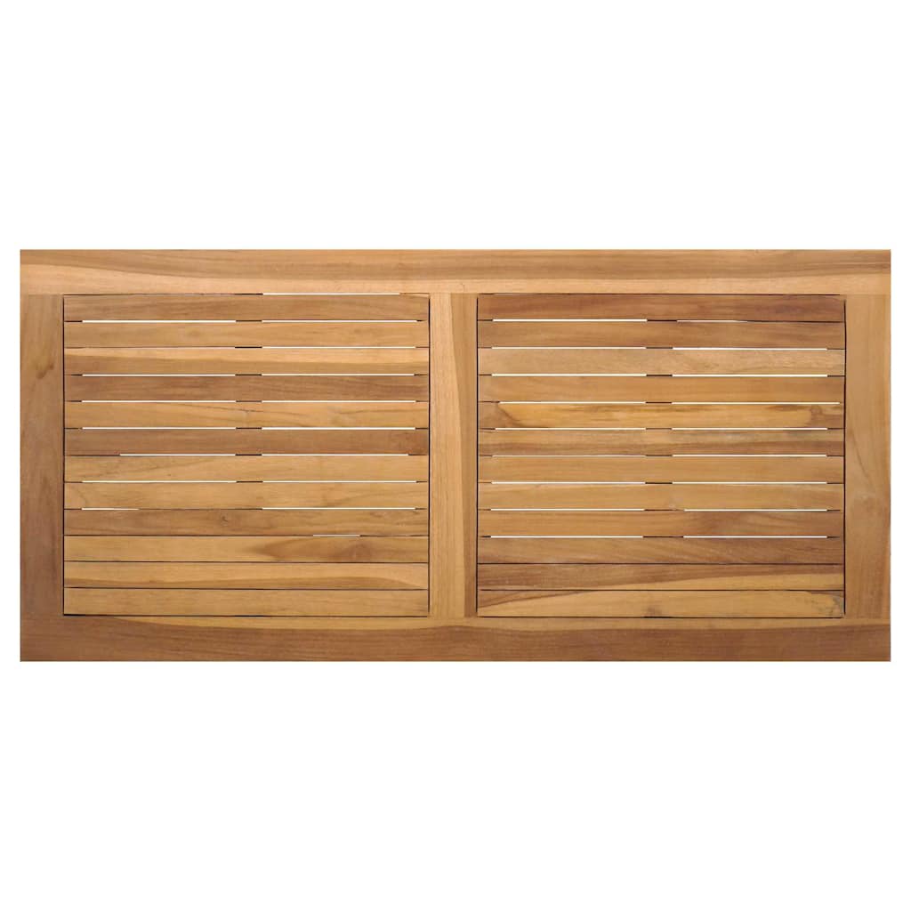 Garten-Sofa-Set Natur Teak-Massivholz